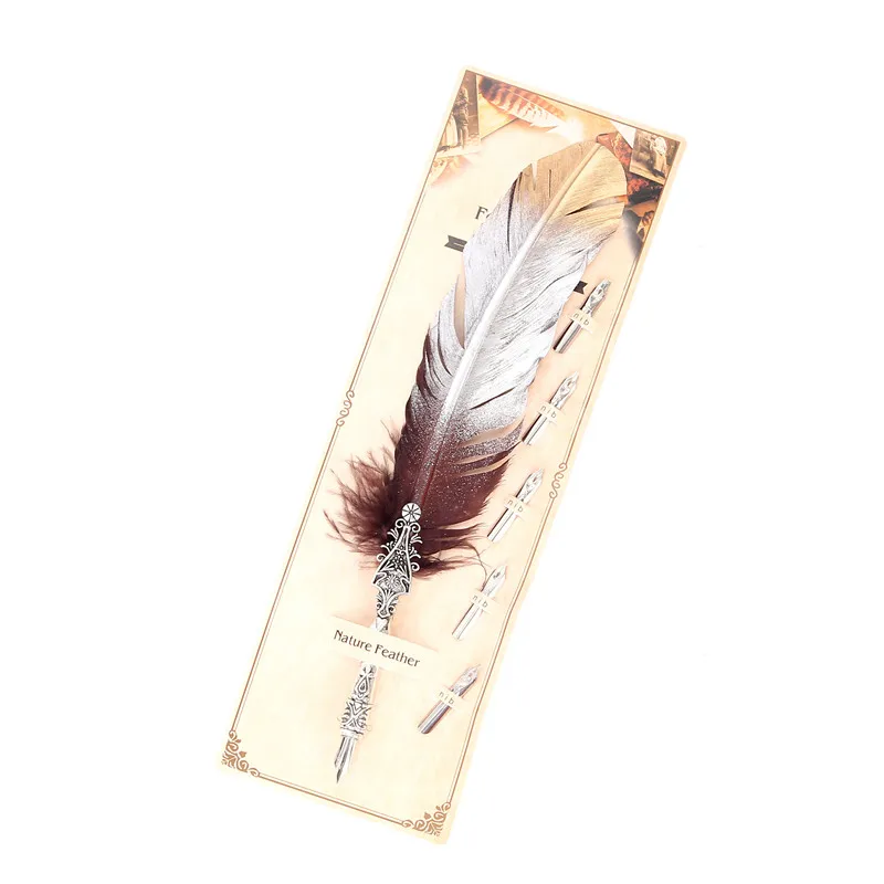 Креативный Ретро градиентный цвет перо ручка цветок краска набор покрытий