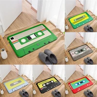 new fun vintage cassette tape door mat entrance corridor anti slip mat for kitchen bathroom living room vacuuming carpet %d0%ba%d0%be%d0%b2%d0%b5%d1%80