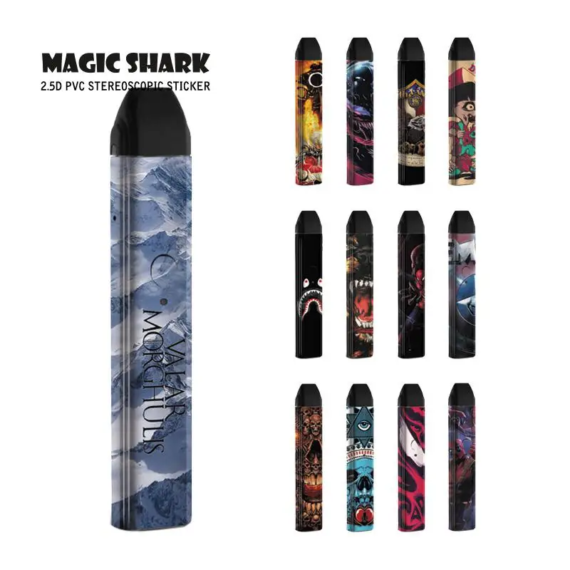 

2021 Fashion Stereo Skull Dog Case Full Film for Uwell Caliburn Skin Cover Sticker for Uwell Caliburn