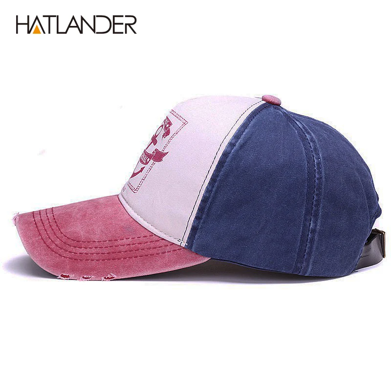 Бейсболки HATLANDER из хлопка с 5 потертостями винтажные бейсболки для мужчин и