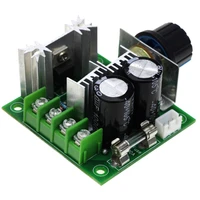 1pcs 12v 24v 36v 10a pwm dc motor speed controller with knob switch adjustable dimming module 400w motors governor controller
