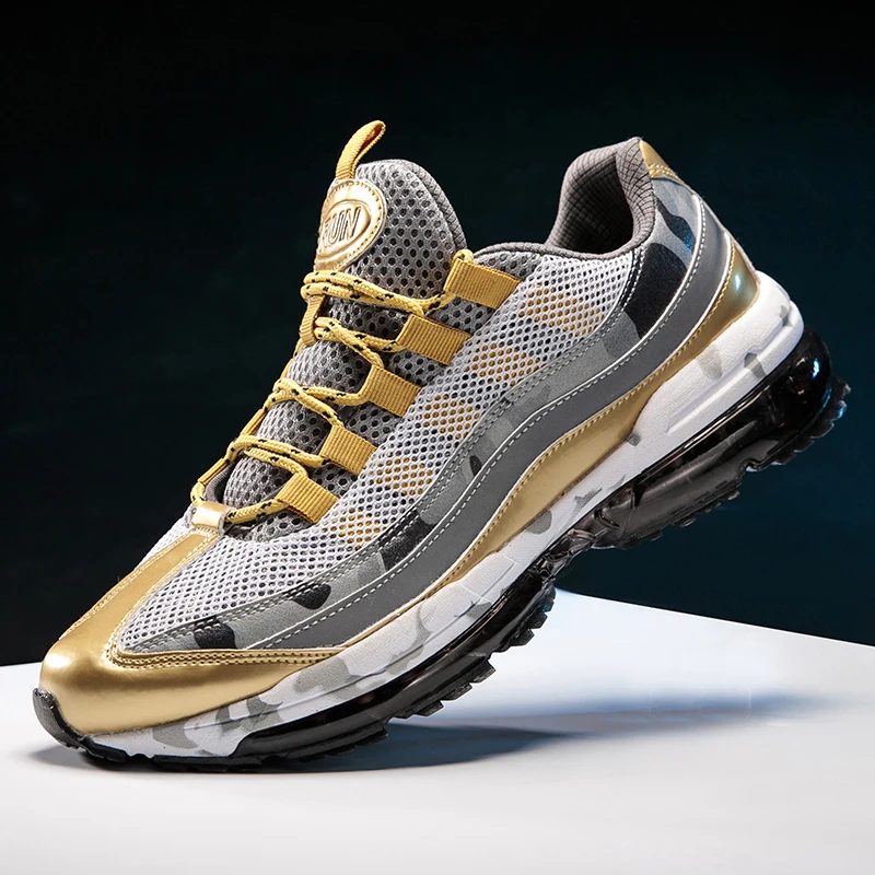 2019 кроссовки с верхом из сетчатого материала 39 ~ 46 камуфляж Для мужчин