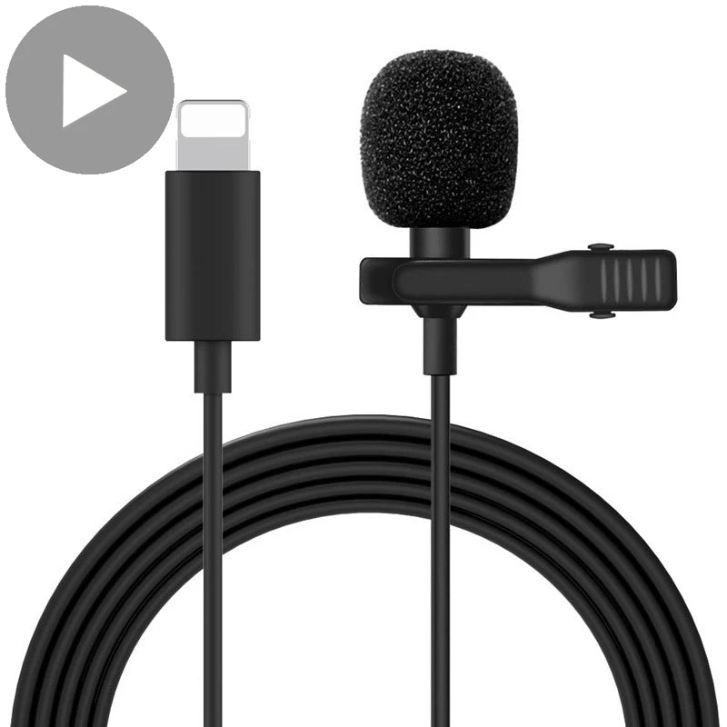 Петличный микрофон петличный мини-микрофон для iPhone Android мобильных телефонов