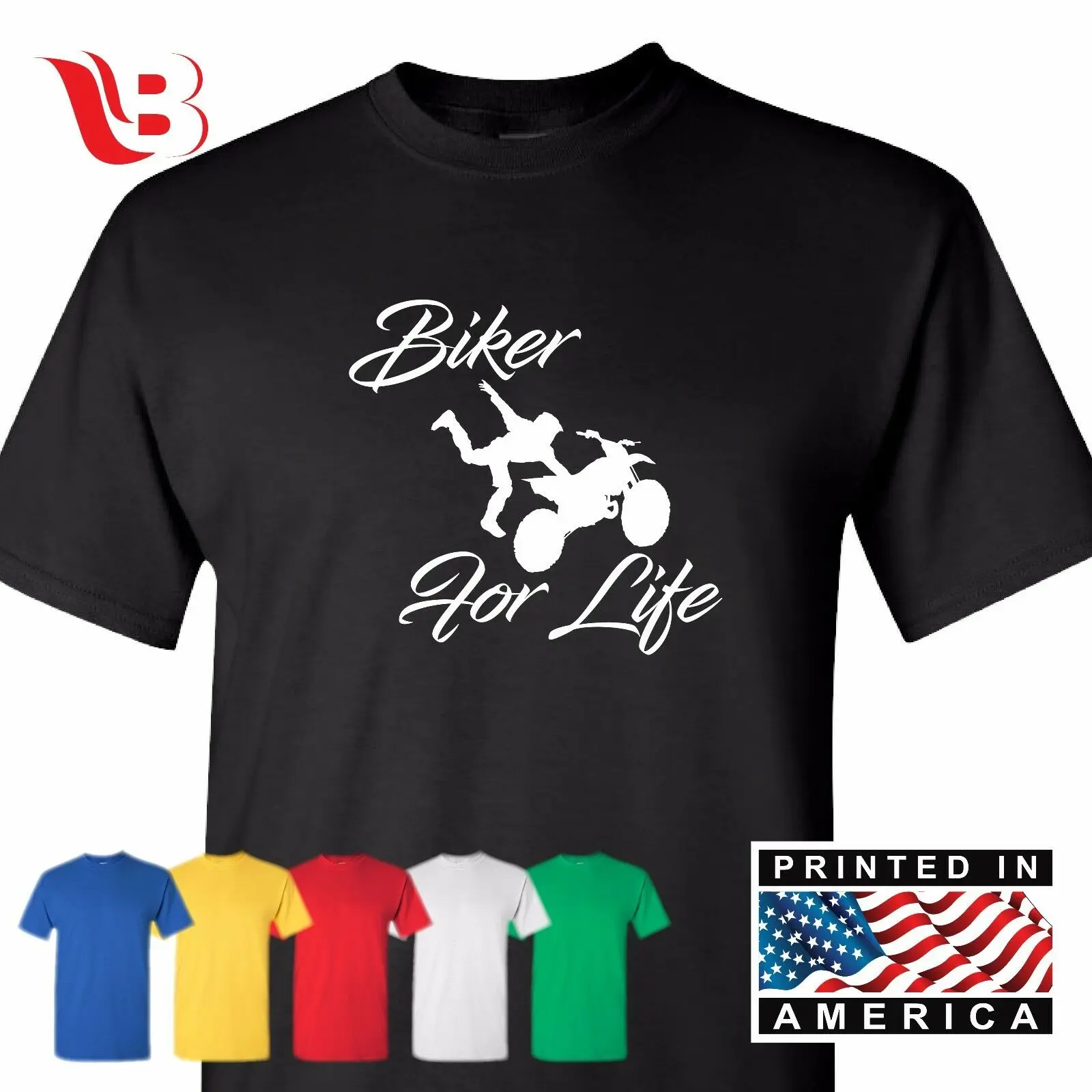 Байкер для жизни футболка мотоцикл идея подарок крутая рубашка велосипед |