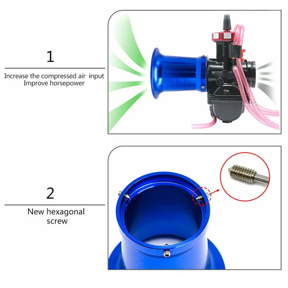 TiOODRE 50 мм МОТОЦИКЛ КАРБЮРАТОР воздушный фильтр интерфейс чашка ветровая с рожком