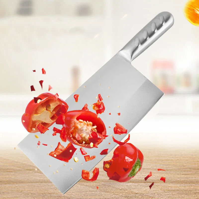 

Stainless Steel Hollow Handle Household Kitchen Knife Vegetable Chopping Meat Chopping Chef Knife Cleaver Gift Knife