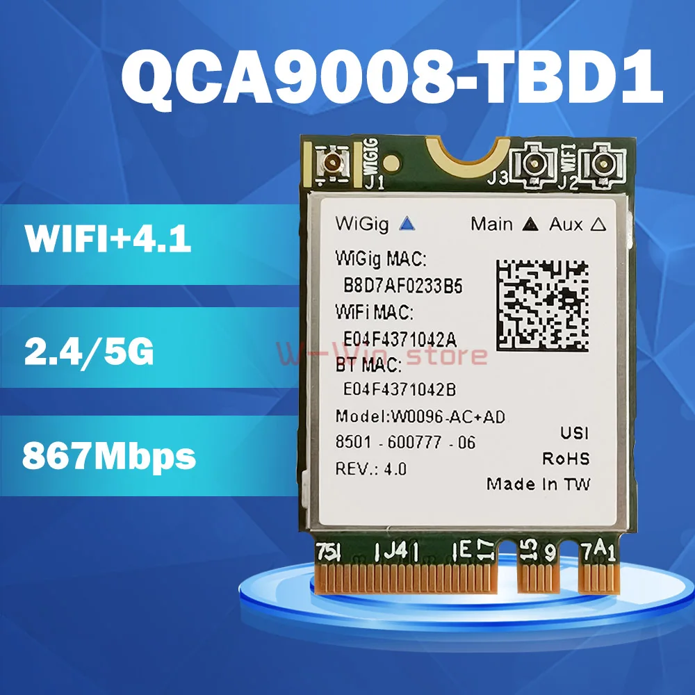 Atheros QCA9008 TBD1 Беспроводной AC + Bluetooth 4 1 WI FI модуль 2 4G/5G Dual Band карты 867 Мбит/с|Сетевые