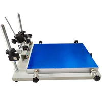 single color manual flat screen printing machine 45cmx60cm aluminum plate high quality