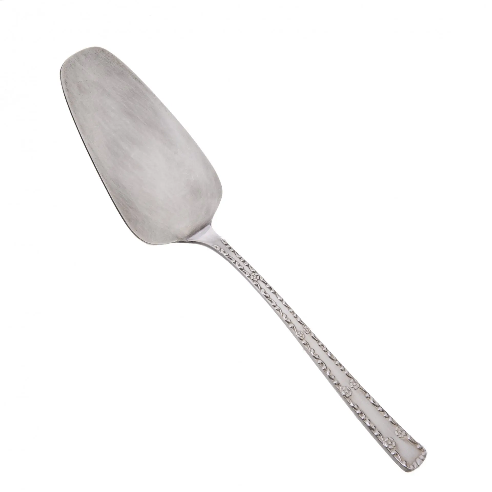 Лопатка сервировочная с цветочным декором мельхиор | Дом и сад