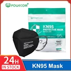 Маски противопылевые KN95 Многоразовые Дышащие, 100 шт., 5 слоев, 95%