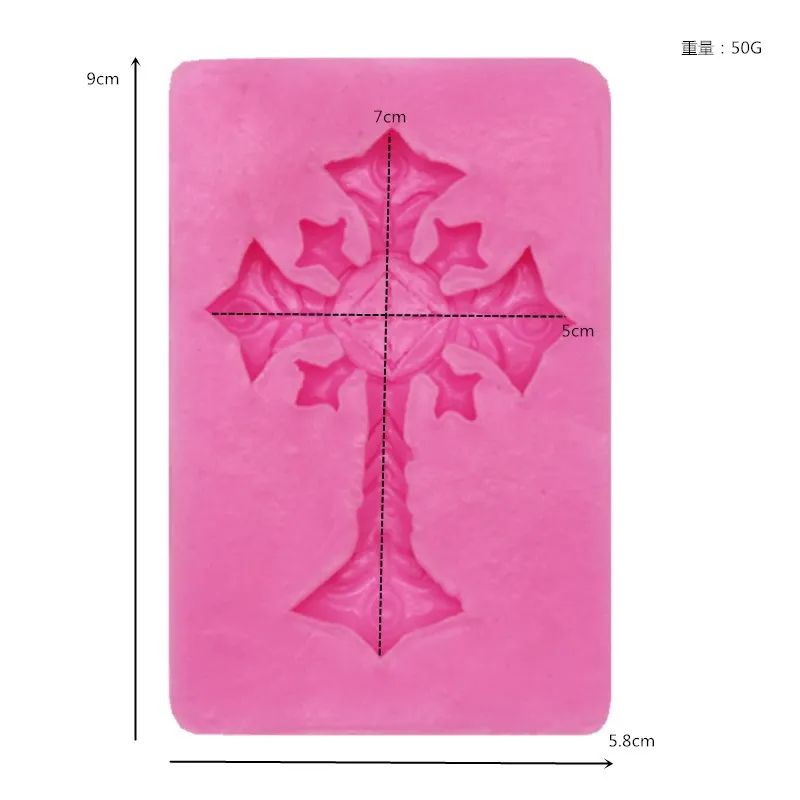 DIY Инструменты для выпечки религиозный крест помадка шоколада прессформы торта