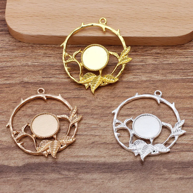 

Подвеска в виде листьев из металлического сплава, 12 мм, 10 шт.