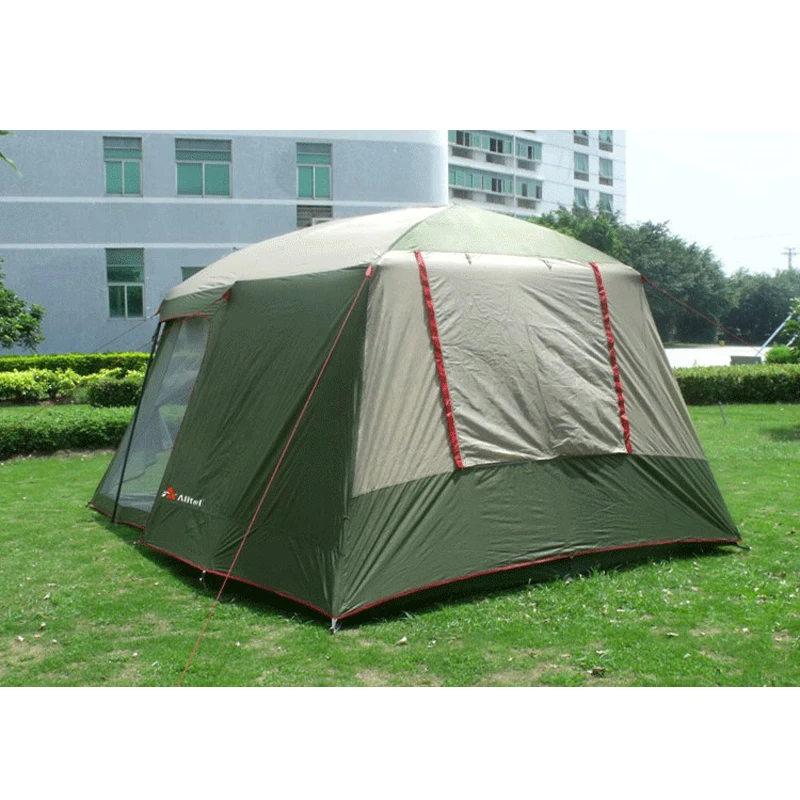 Preise Ultra Hohe Qualität Einer Halle Eine Schlafzimmer 5-8 Person Doppel Schicht 200cm Höhe Wasserdicht Camping Zelt In Große Förderung Preis