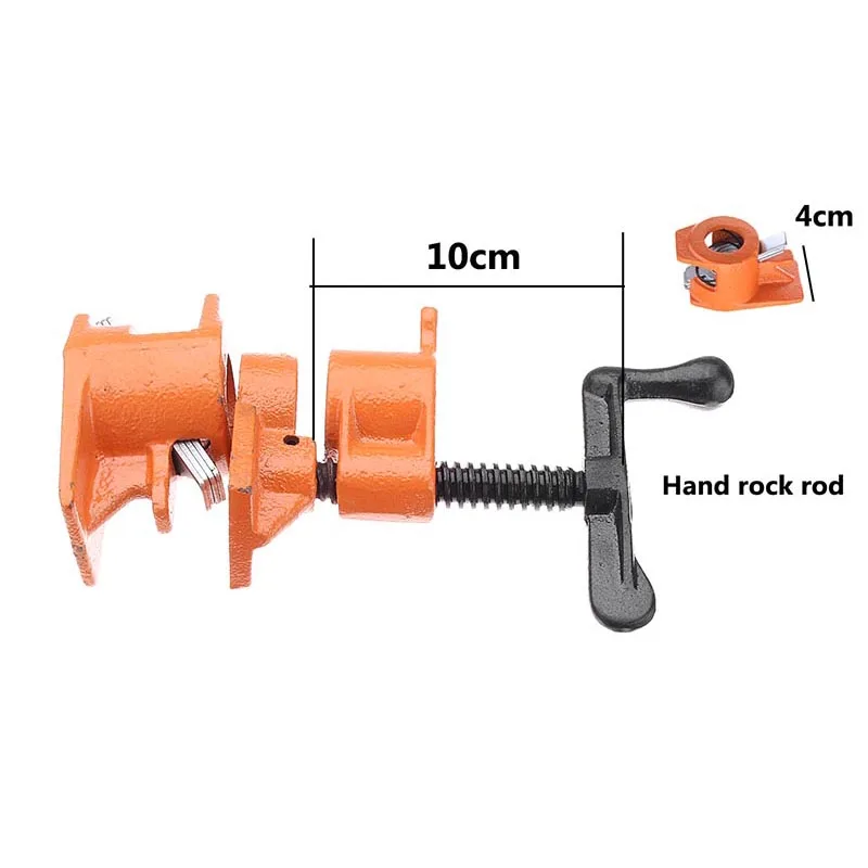 

1/2 3/4inch Wood Gluing Pipe Clamp Set Cast Iron Heavy Duty Woodworking Carpenter Tool AUG889