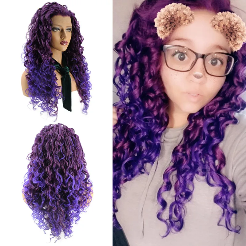 Ebingoo Hair cap+ высокотемпературное волокно натуральный длинный кудрявый платиновый блонд синтетический парик на кружеве с бесплатной частью