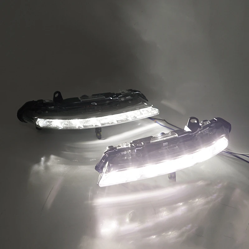 

Car Front Left+Right Fog Lamp for Benz Mercedes S-Class W221 Bumper Fog Light LED DRL Daytime Running