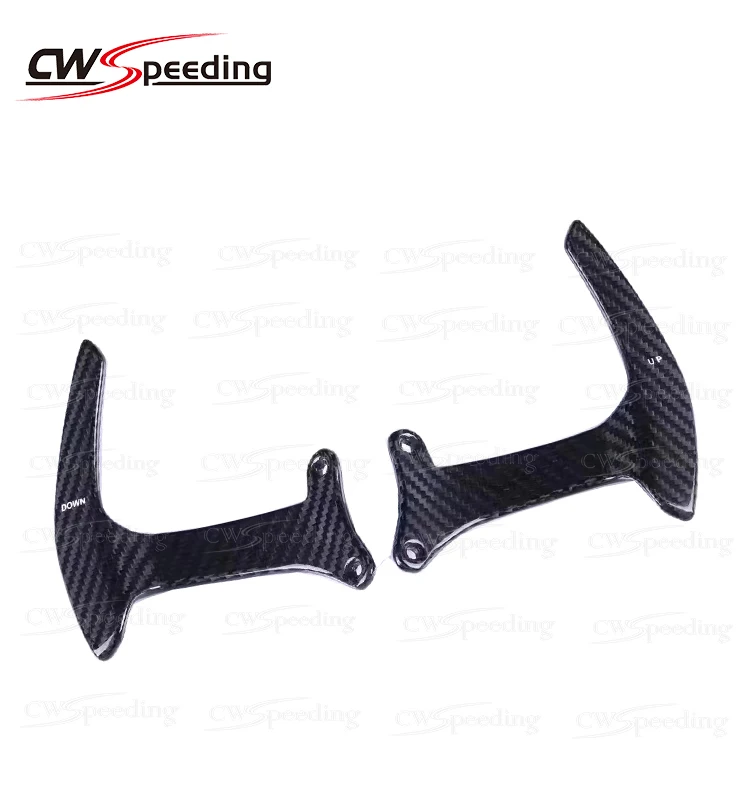 Настоящие Переключатели скоростей на руле из углеродного волокна для феррари 488