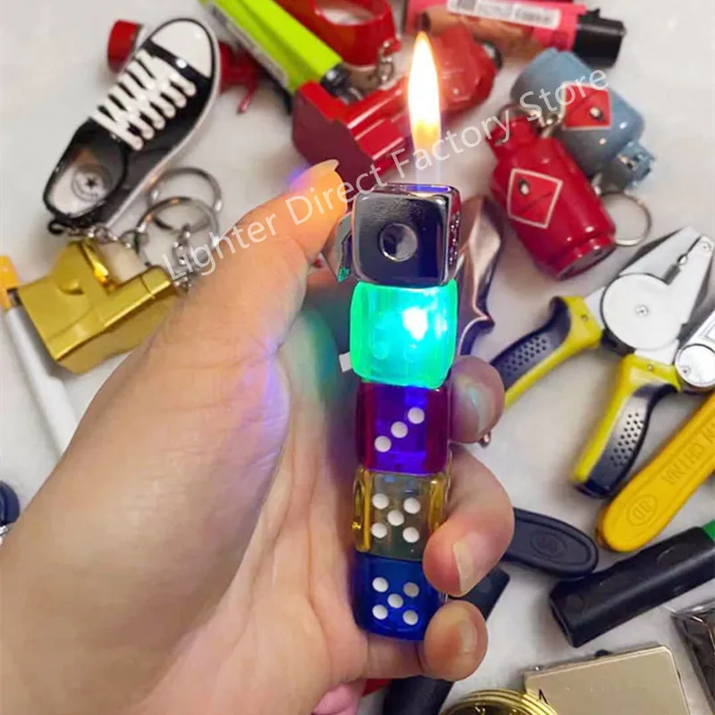 Креативная модная металлическая мини-зажигалка надувной инструмент для сигарет