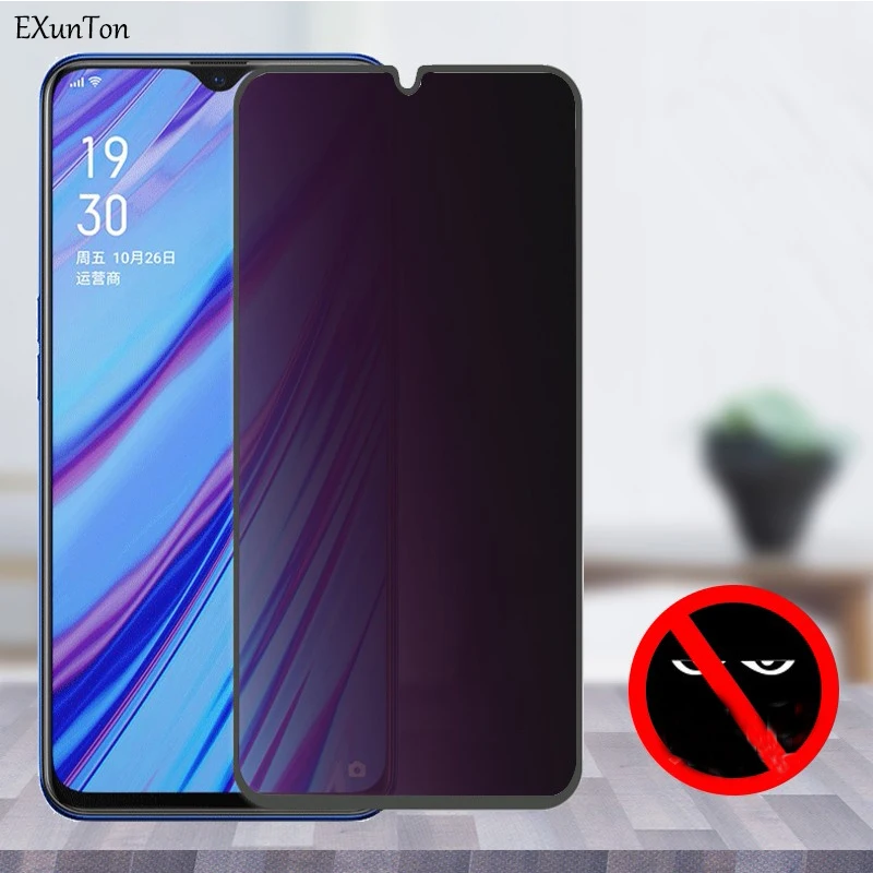 Закаленное стекло с защитой от шпионов для OPPO A5X A7 A7X Pro A5S AX5S AX7 AX5|Защитные стёкла и
