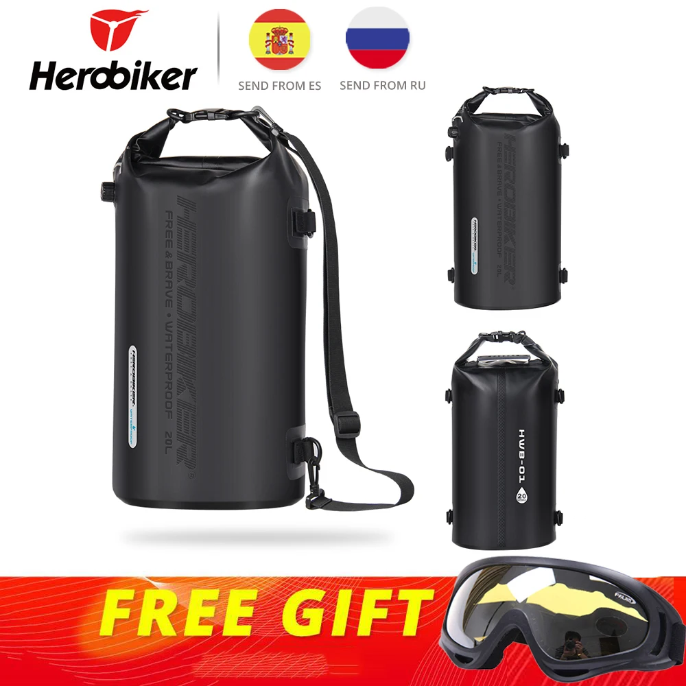 

HEROBIKER 20L Waterproof Motorcycle Bag Motorcycle Backpack Helmet Bag Luggage Moto Tank Bag Motorbike Racing Bags