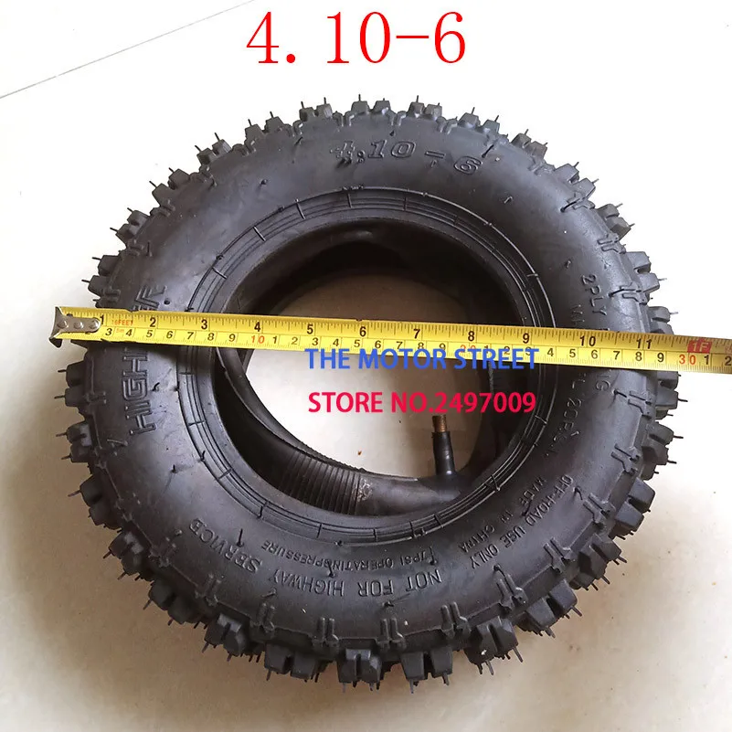 

4.10-6 tire and inner tubeFit All Models ATV Go kart MIni Quad 47cc 49cc snowplow tires Snowmobile tires