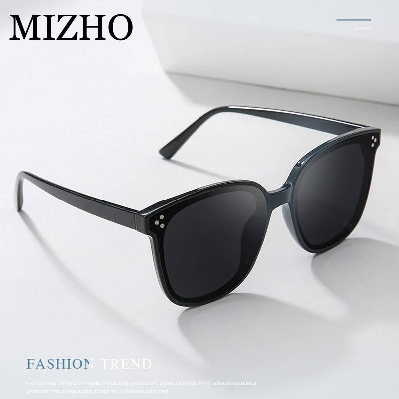 

MIZHO 2022 Fashion Mirrored Celebrity Sunglasses Women Square Trendy High Quality UV Shades Classic Korea Glasses Men Oversized