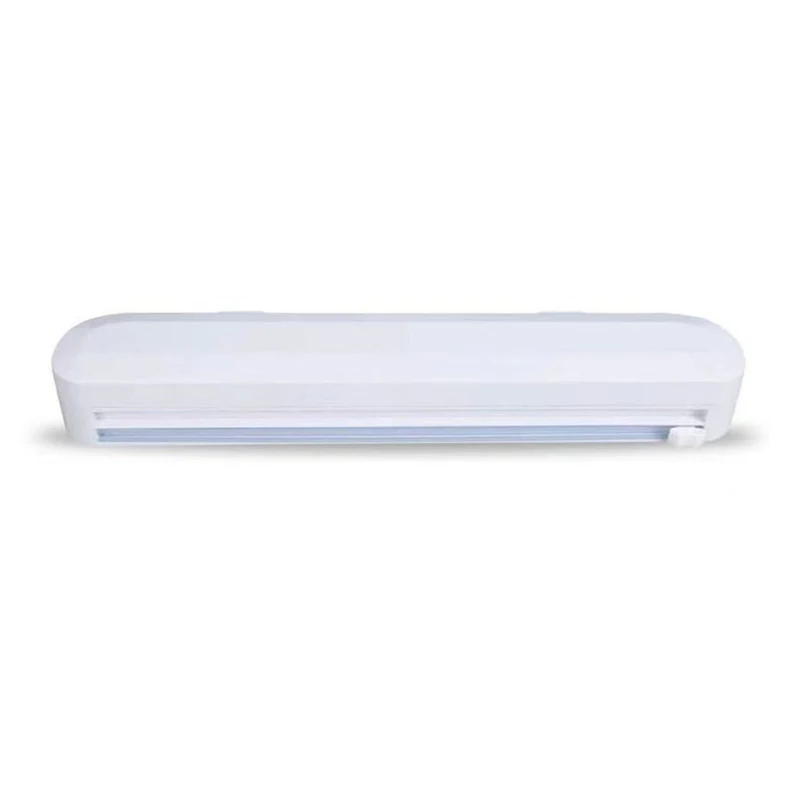 

Punch-free Fixing Food Wrap Dispenser Cutter Foil Cling Film Wrap Dispenser Plastic Sharp Cutter Storage Holder Kitchen Tool