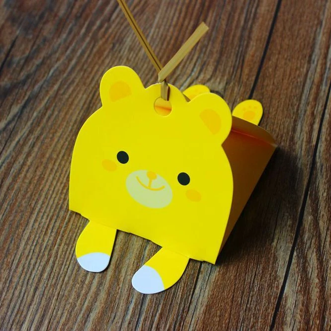 Cute Animal Modeling Candy Box Kids First Birthday Party Decoration Wedding Favors Paper Gift Boxes Baby Shower Supplie | Дом и сад