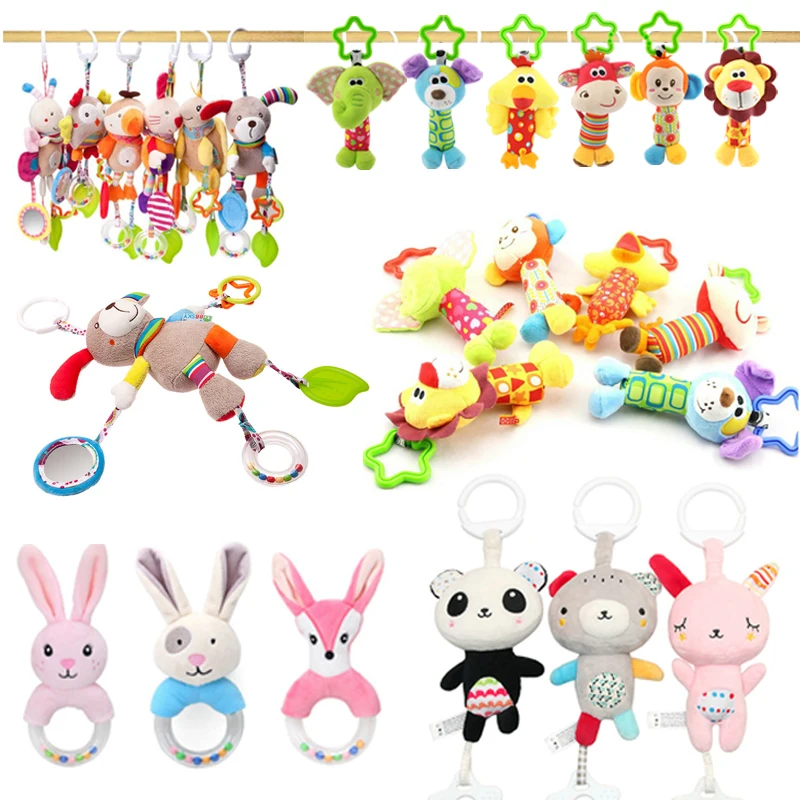 Новые Монтессори погремушки животные кроватка колокольчик мобильные детские