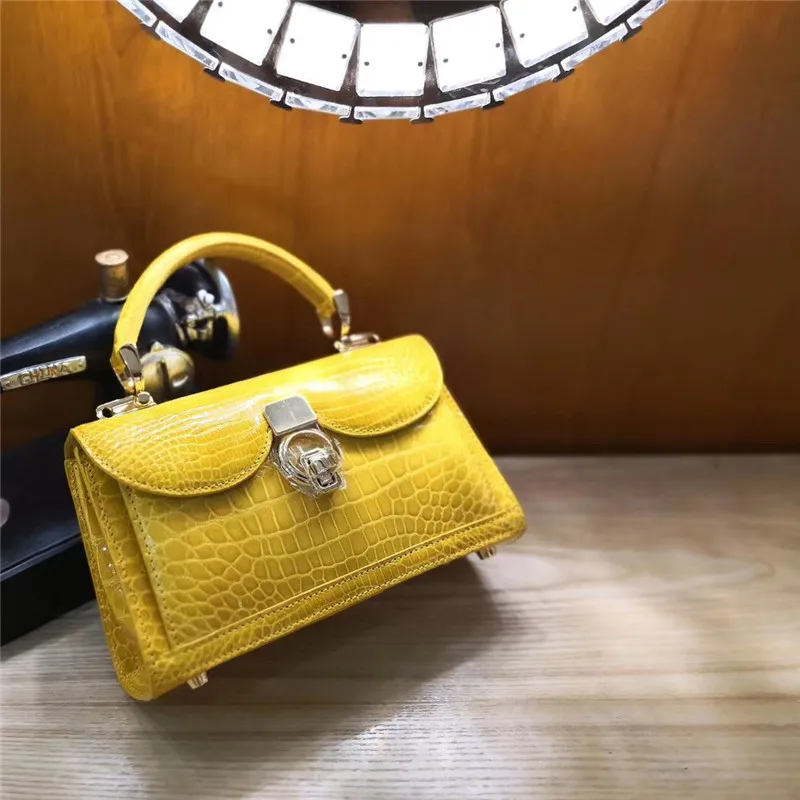 Сумка из 100% натуральной крокодиловой кожи сумки Аллигаторы роскошные известного