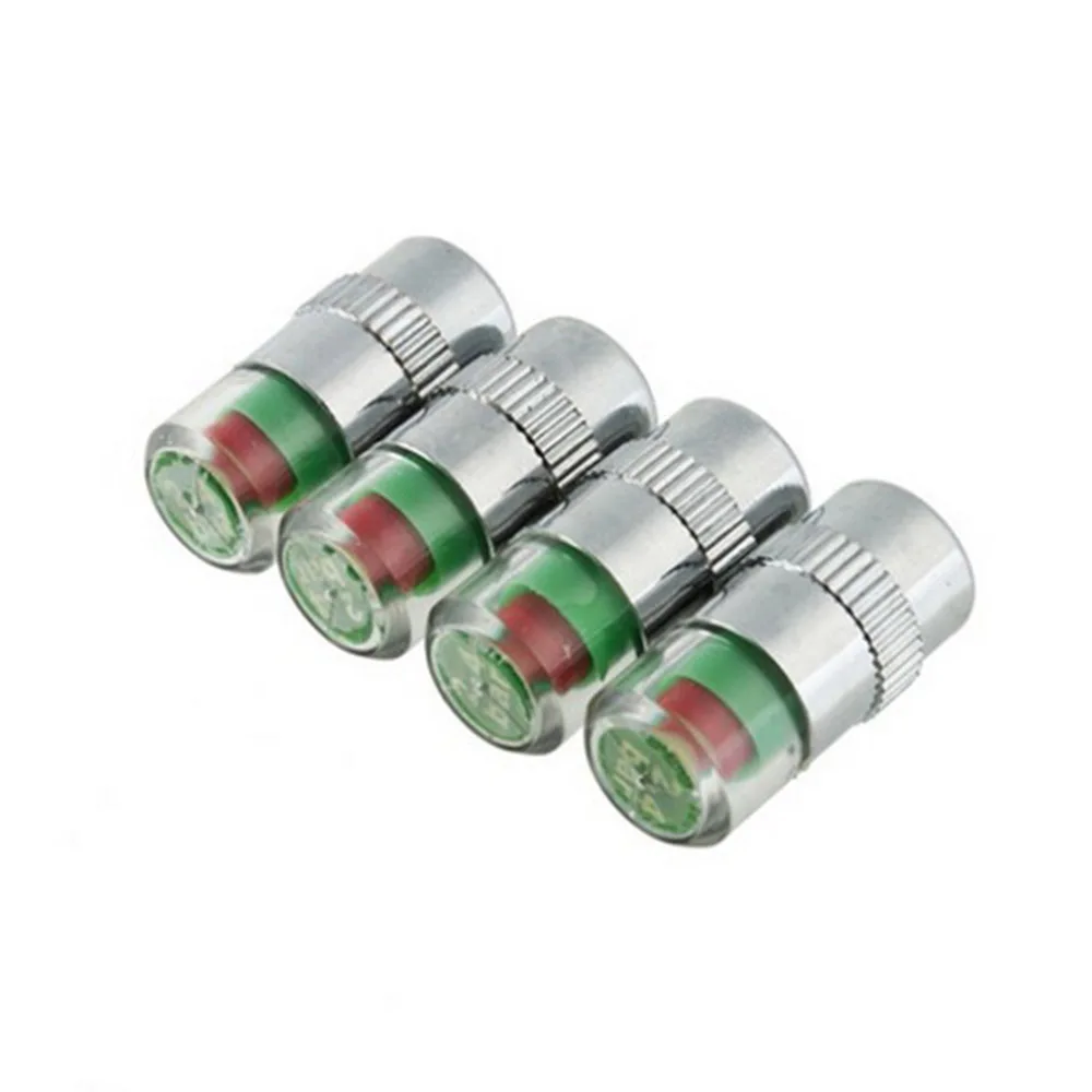 1/4 шт. 2.4Bar автомобиля крышки стержня вентиля шины Сенсор индикатор шиномонтажа