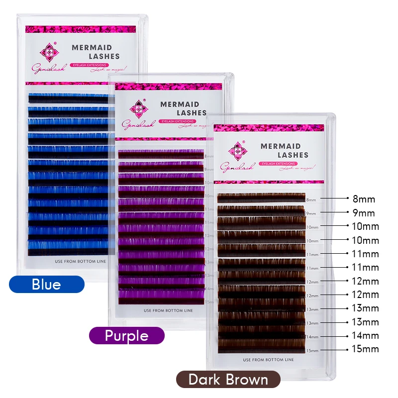 

Ресницы для наращивания из искусственной норки, 8-15 мм