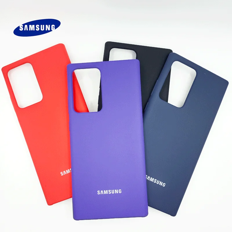 

Original Samsung Galaxy Note 20 S21 Ultra S20 Plus Note 20+ Case Liquid Silicone Rubber Soft Cover Case Shockproof Funda Shell