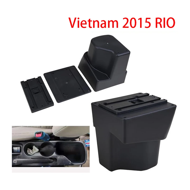 

Armrest Box for Vietnam RIO 2015 Car Center Console Storage Box Container Car Accessories