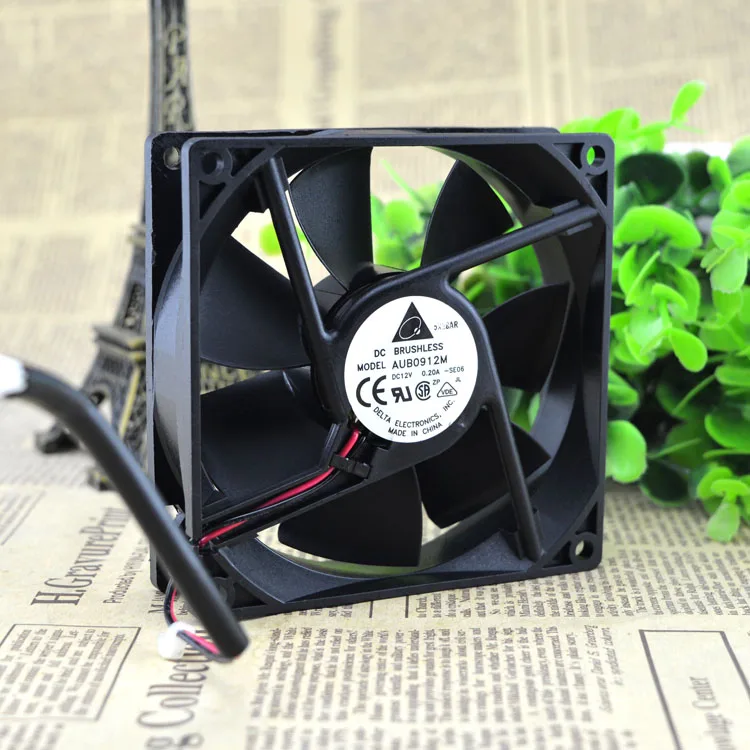 

New original AUB0912M 9025 9CM 12V 0.20A chassis mute cooling fan