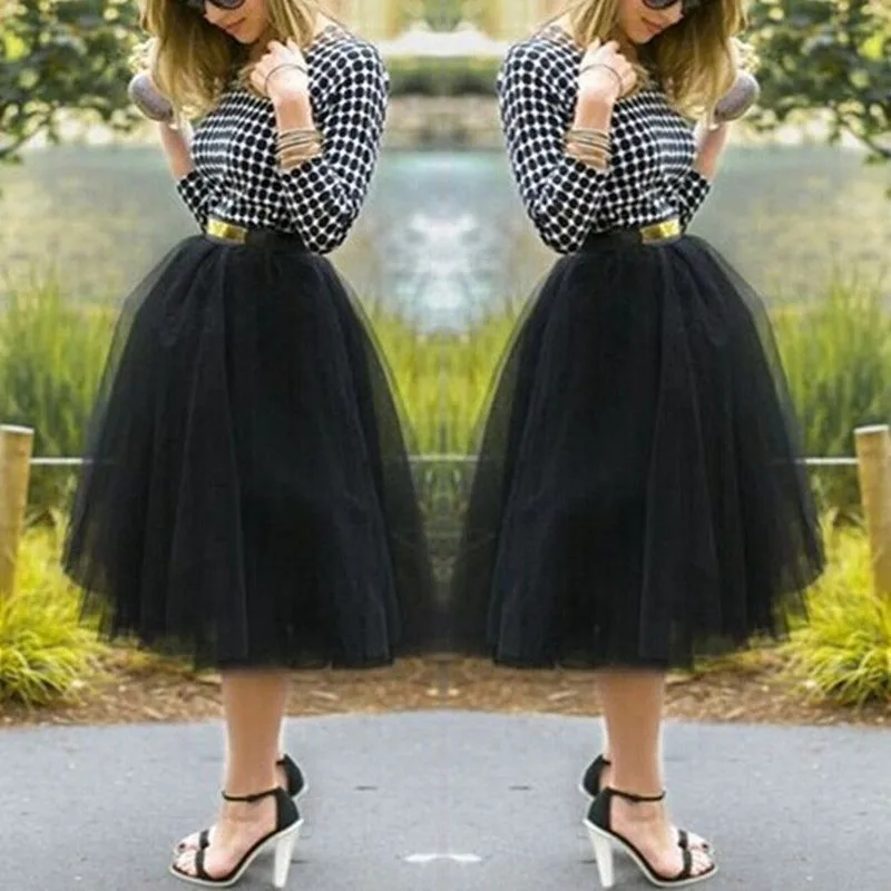 Женская Мини Юбка До Колена белая юбка пачка из тюля для женщин и девушек бальная