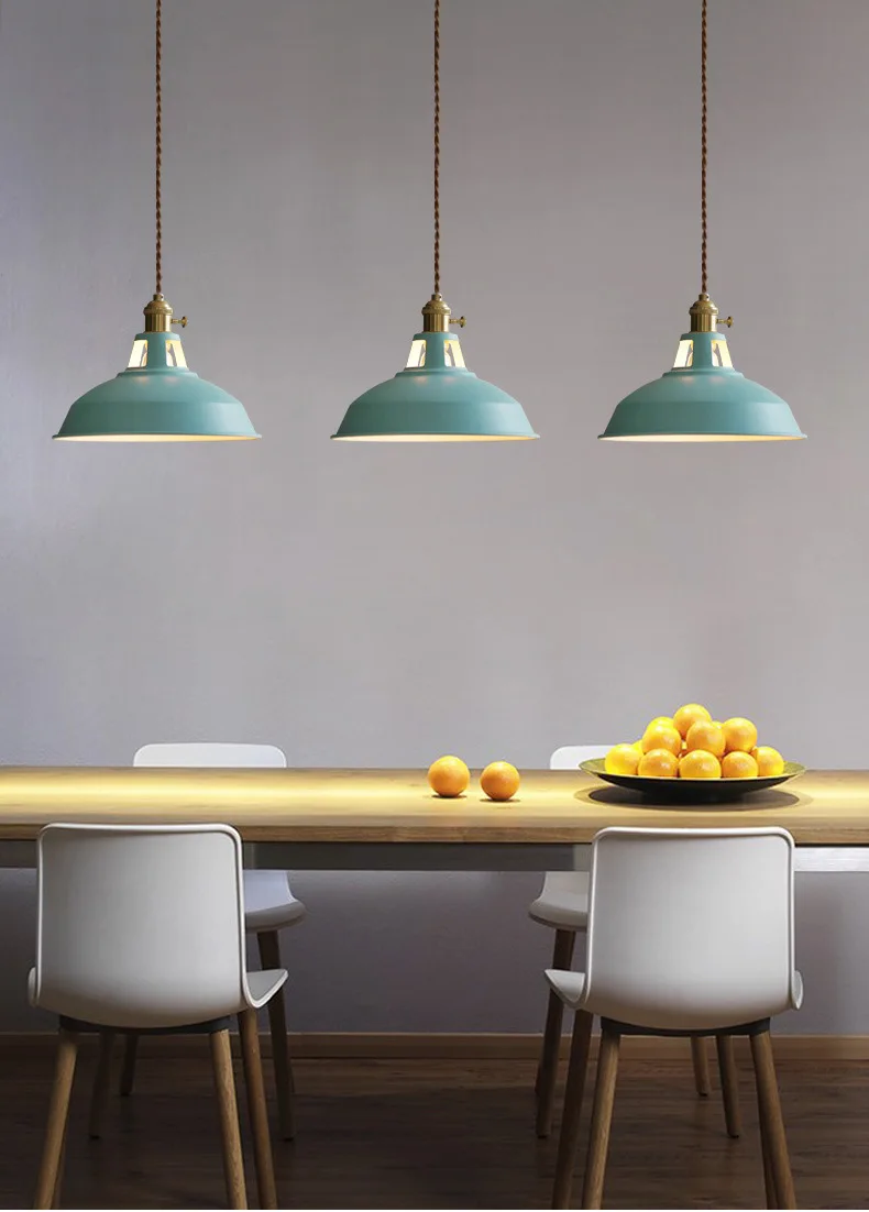 YUENSLIGHTING разноцветный металлический оттенок макароны подвесные светильники