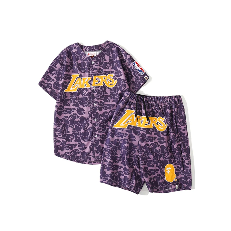 

Ape head purple sports shorts M~3XL