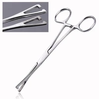 stainless steel silver piercing supply tool septum ear tongue nose lip yuelong tattoo plier clamp forcep free shipping