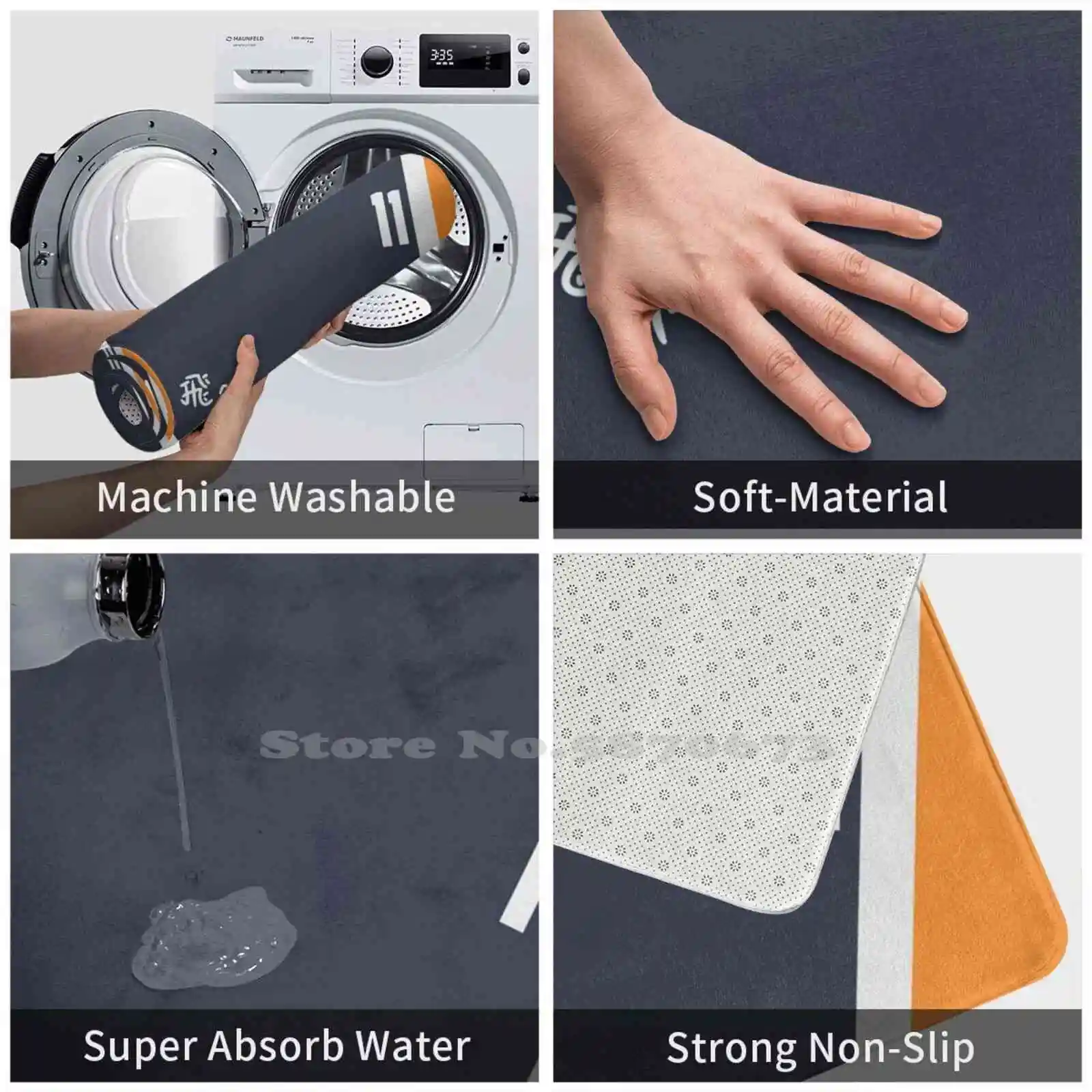 Karasuno 11 3 Sizes Home Rug Room Carpet Haikyuu Haikyu Tsuki Tsukishima Kei Fly Uniform Volleyball Sport Anime | Дом и сад