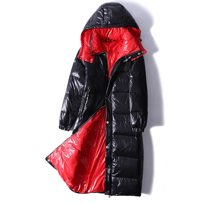 Женский темперамент в Европе и США новинка 2019 утепленный теплый воротник белый