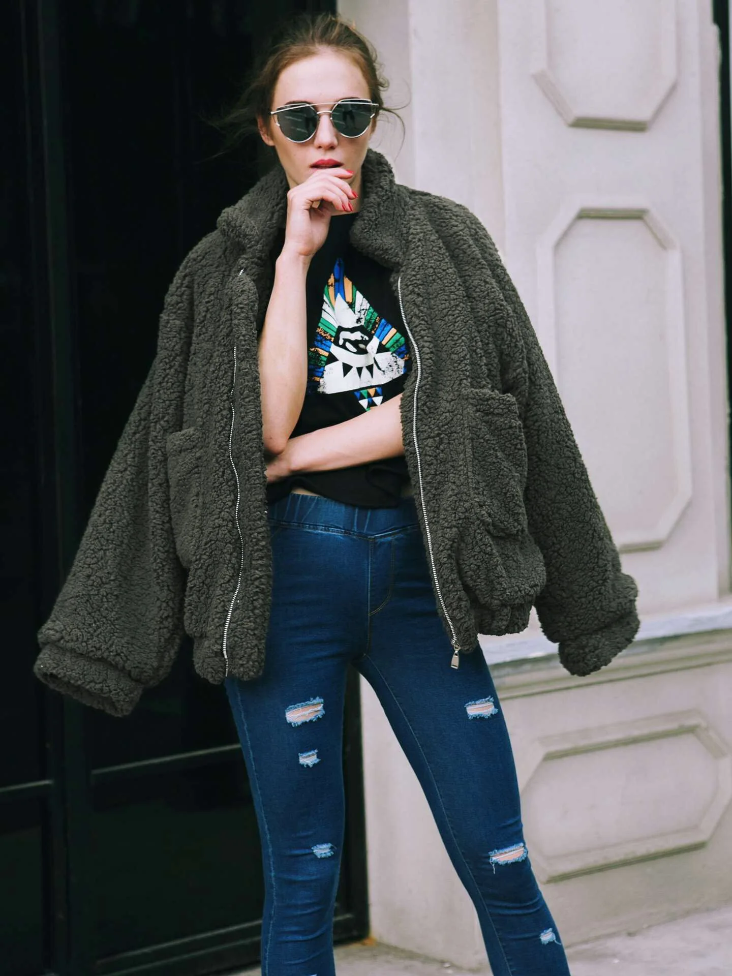 2020 Fashion Top BF Wind Casual Jacket Female Autumn and Winter New Style European and American Fashion