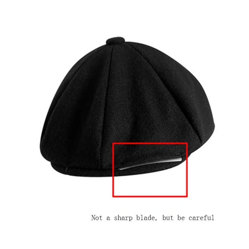 Мужская осенне-зимняя шерстяная восьмиугольная кепка в стиле ретро уличная