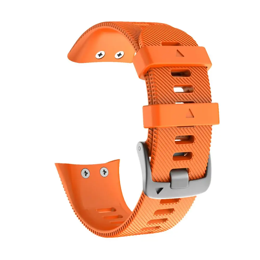 Orange Спортивный силиконовый ремешок для часов Garmin Forerunner 45 полос Сменные силиконовые браслеты для Garmin Forerunner 45 SmartWatch - Цвет ремешка: Orange