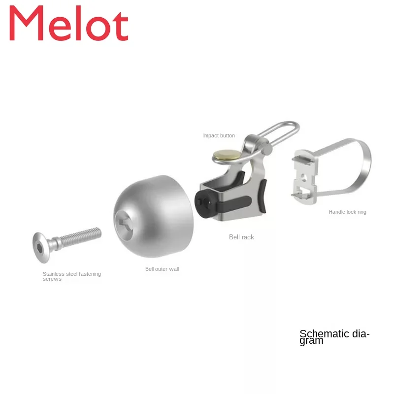 

Retro Mini Copper Bell Bicycle Sound Quality Bicycle Bell Sound Clear and Transparent