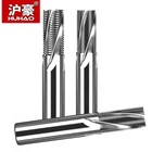 Фрезерные фрезы HUHAO, Фрезерные фрезы для алюминиевых гравировальных фрез с круглым хвостовиком, инструменты из вольфрамового кобальтового сплава, металлический Фрезерный резак