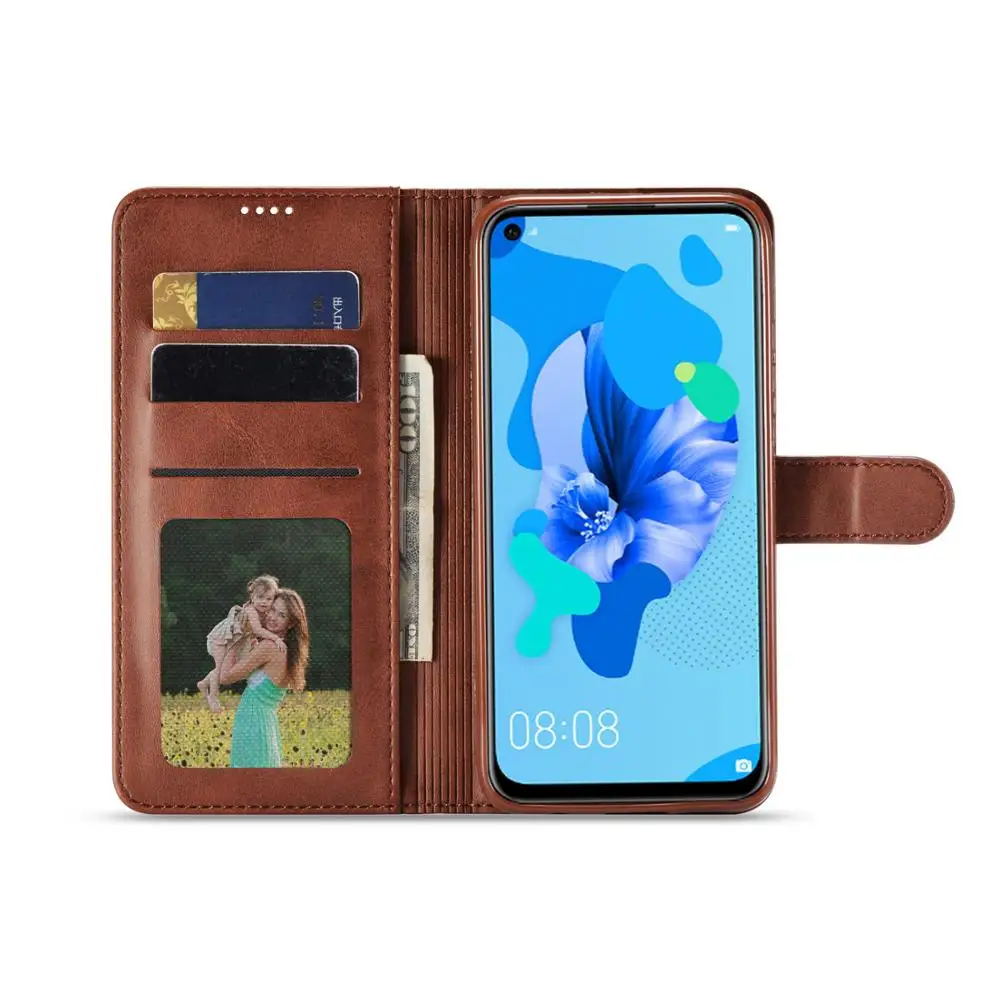 Luxury Leather Phone Cases For Huawei P20Lite Flip Credit Card Holder Skin Huavei P20 Lite Covers Fundas Para Coque Bumper | Мобильные