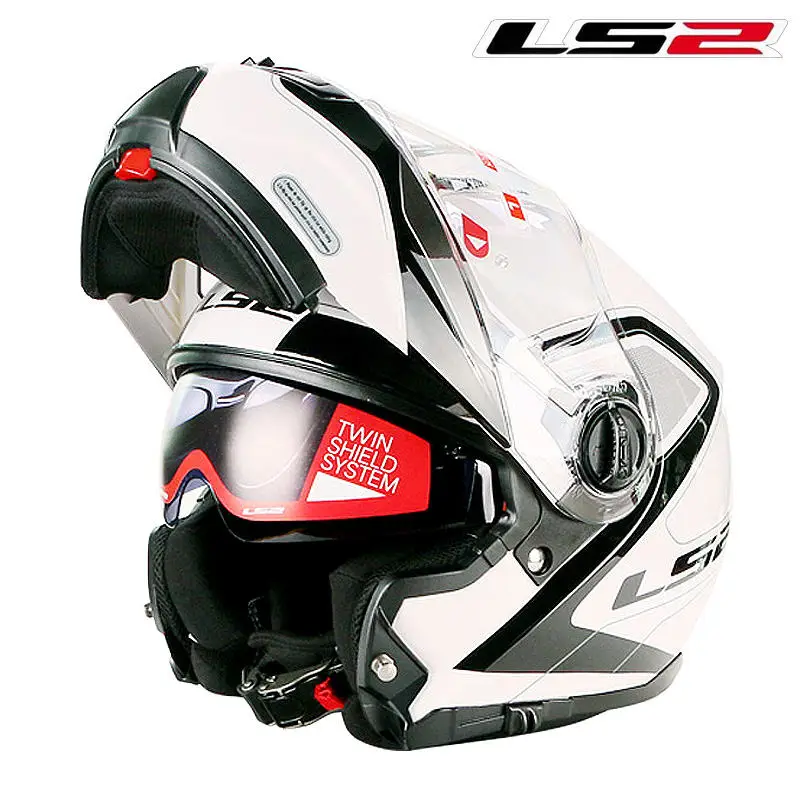 

LS2 FF325 modular motorcycle helmet with inner sun visor lens flip up racing shield moto helmets ECE full face motorbike helmet