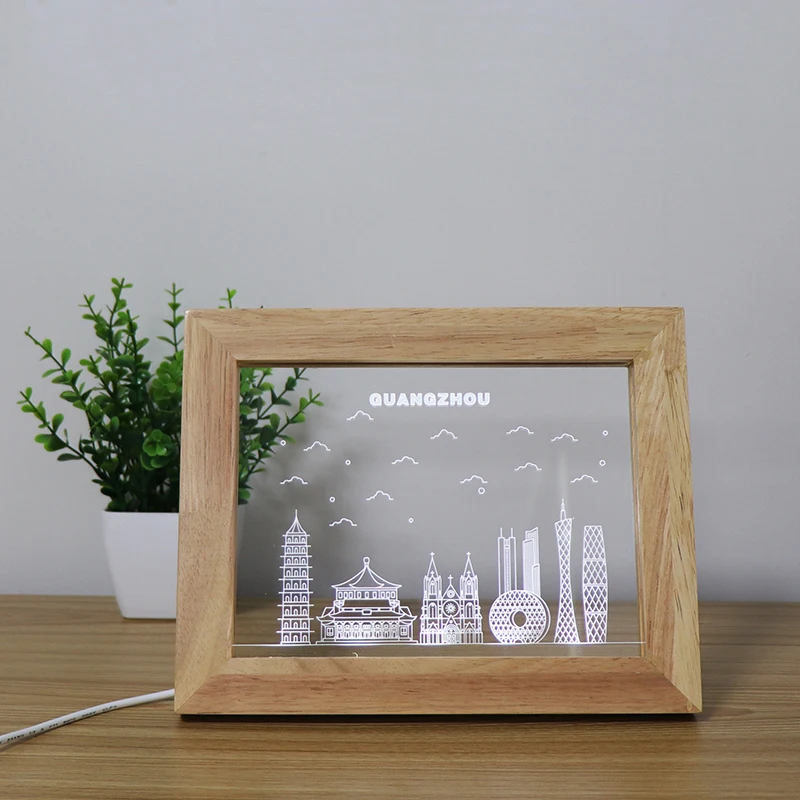 Горячая продажа Zhonshan Morden City акриловый лист бук ночник светодиодный