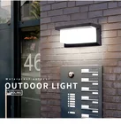 Современный открытый светодиодный настенные светильники Алюминий Водонепроницаемый сад бра балкон лестницы внешние домашние украшения настенные Освещение